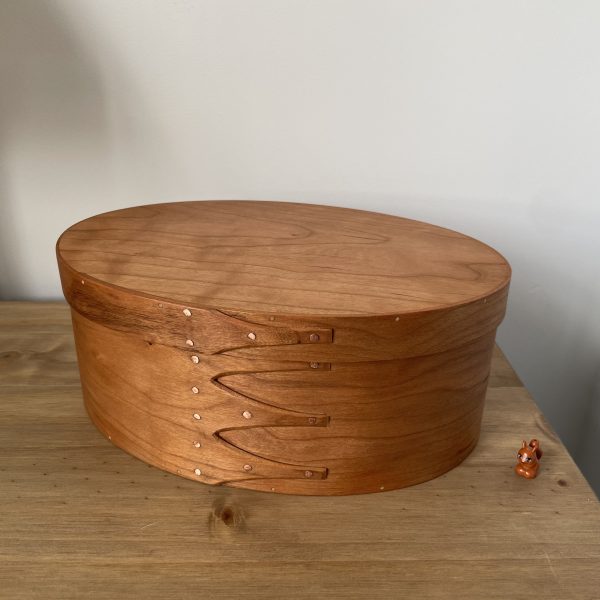 Cherry Shaker Oval Wooden Box size 5